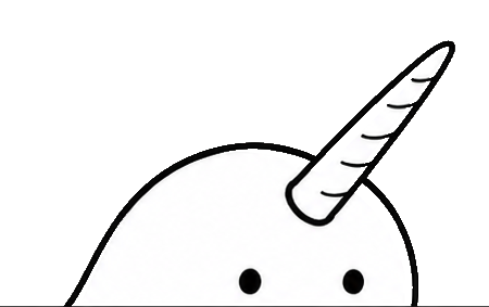 Narwhal mascot peeking over a Gold API response